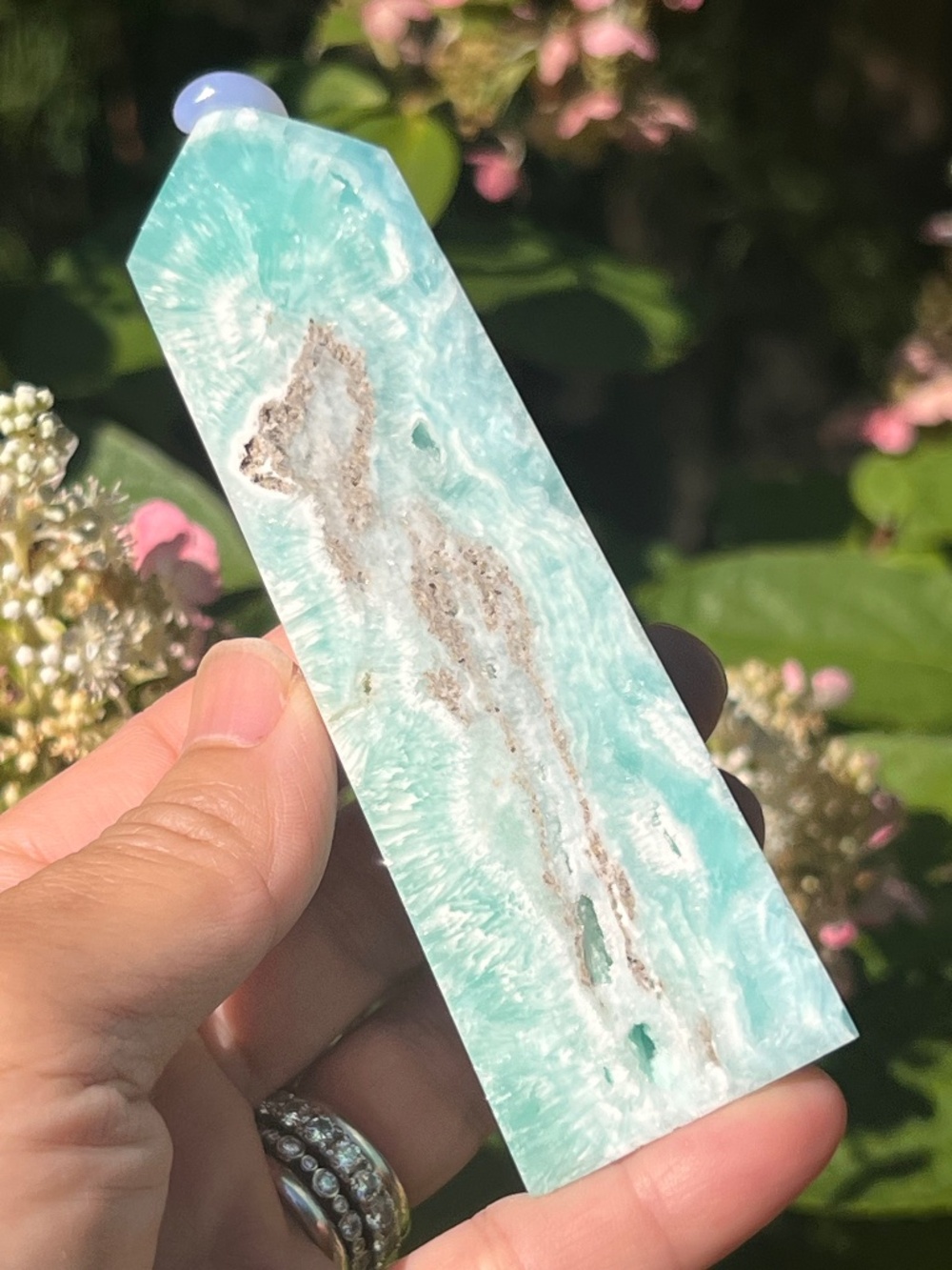 Hemimorphite (3) tower | crystal